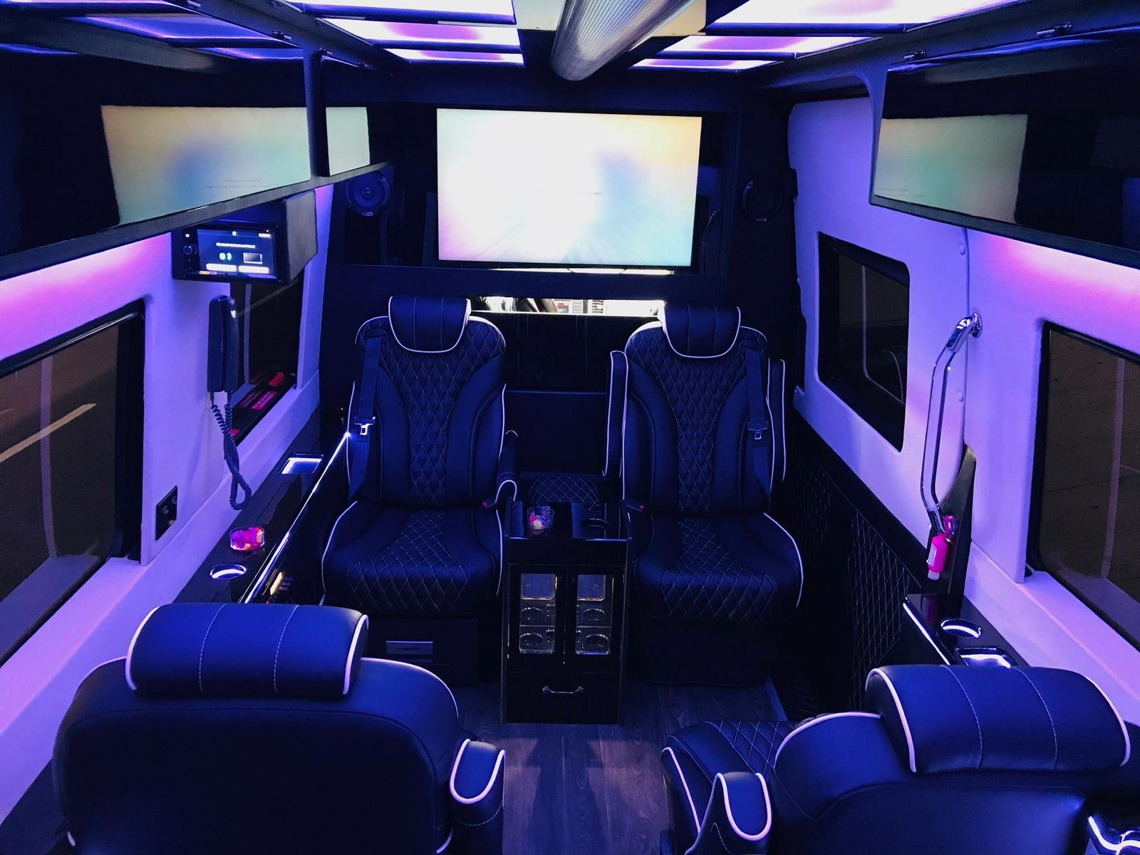 black luxury ride van9